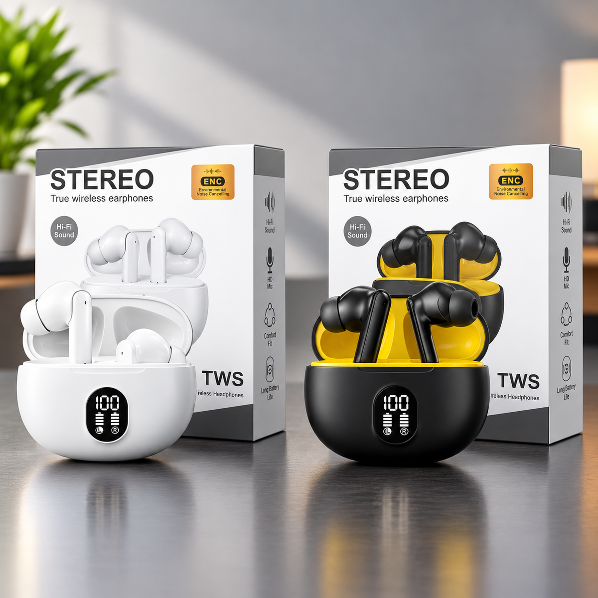 Stereo Earbuds | Parcel Allow to Open